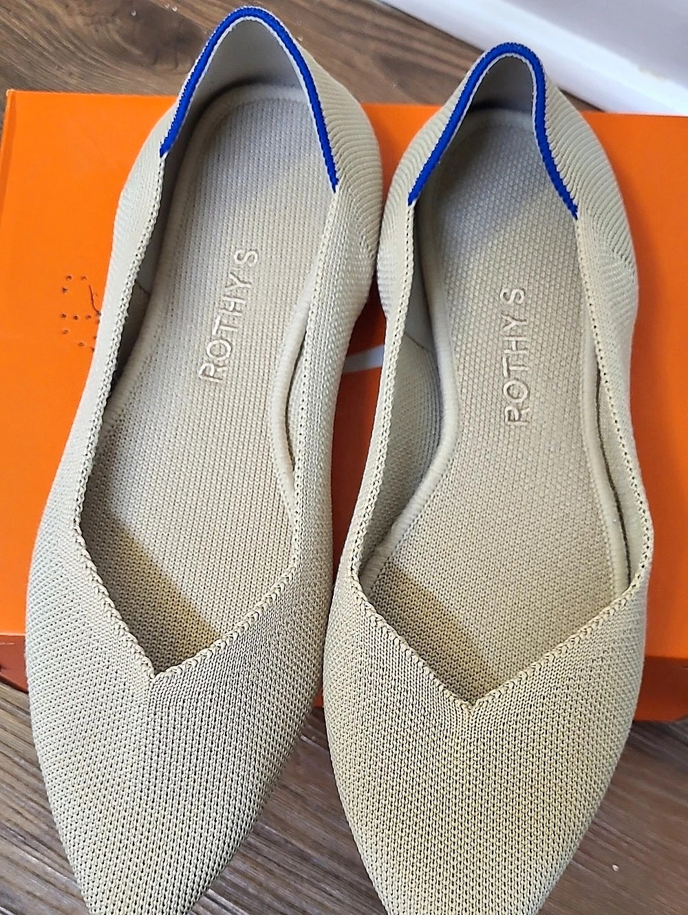 Rothy's The Point Flats Beige US 8.5